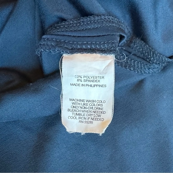 Express Dark Blue Wrap Dress - XS | Classic Style | Midi | Staple | Timeless - Picture 10 of 11